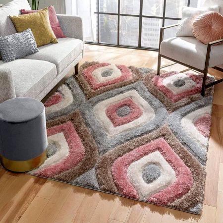 Handmade Modern Geometric Living Rug